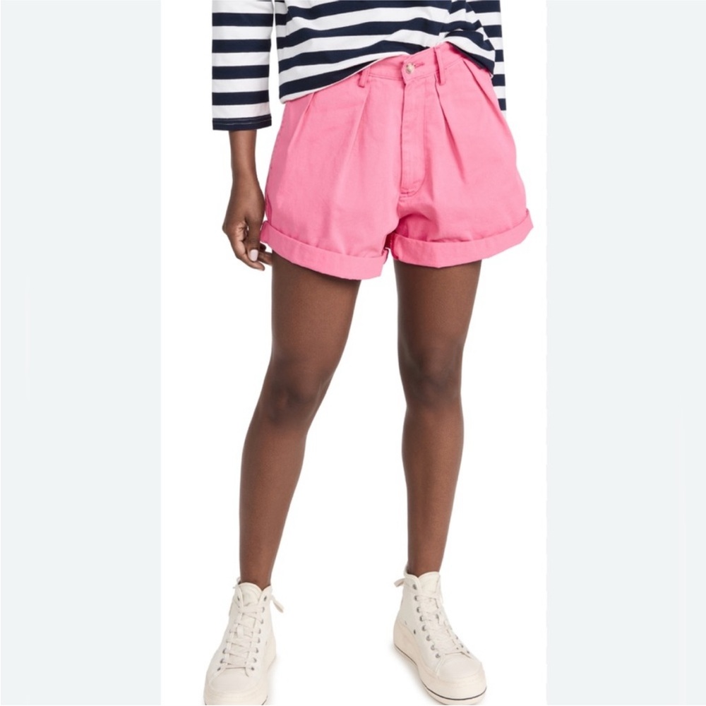 Denimist Blair Double Pleated Short in Pink SZ 24 EUC